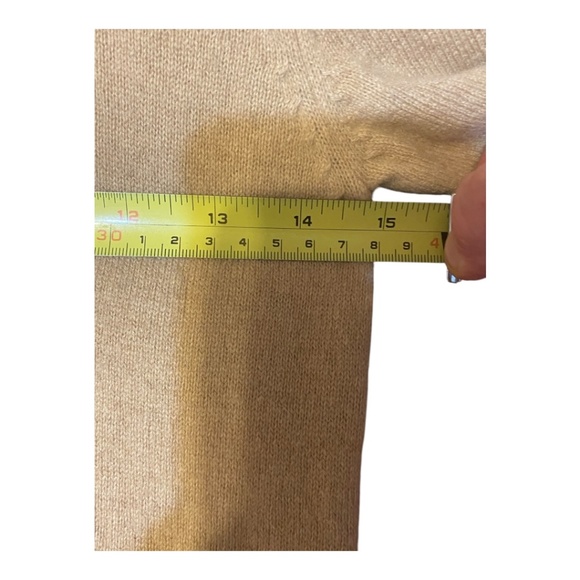 Denner Cashmere camel coloured short sleeve sweater. Sz S - Picture 8 of 15